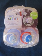 8 PK PHILIPS AVENT FREEFLOW SENSITIVE SKIN PACIFIERS 18 M NEW/SEALED FREE SHIP 