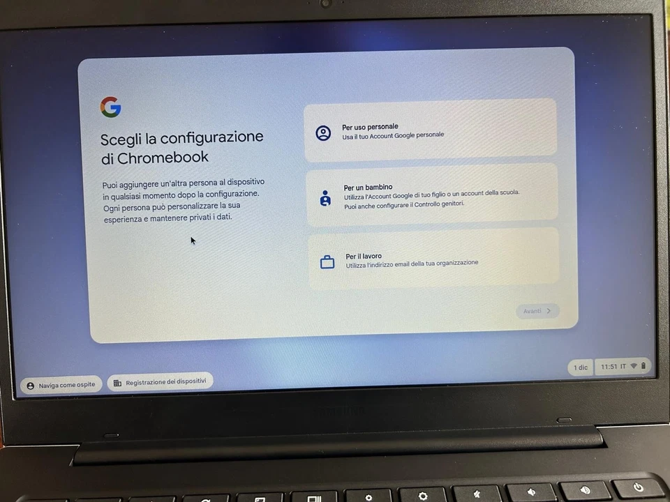 SAMSUNG GALAXY CHROMEBOOK GO XE340XDA 14" CELERON N4500 32GB SSD 4GB RAM GRADO:A - Immagine 4 di 4
