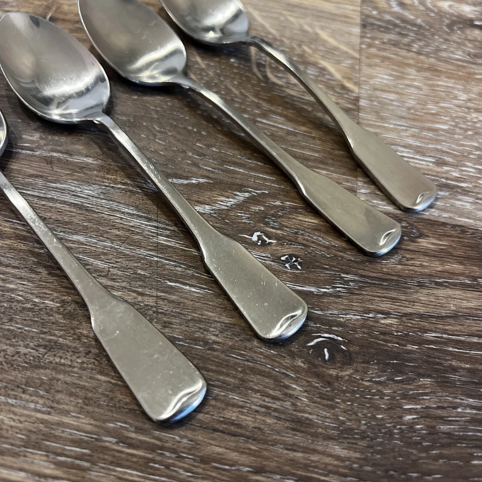 4 - Oneida American Colonial 缎面立方体不锈钢餐具 6 英寸茶壶 — 第 4/4 张图片