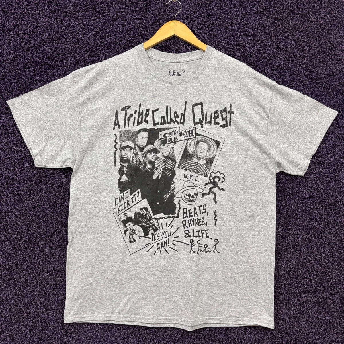 T-shirt Vintage A Tribe Called Quest - Taille S - Hip Hop 90's Délavé