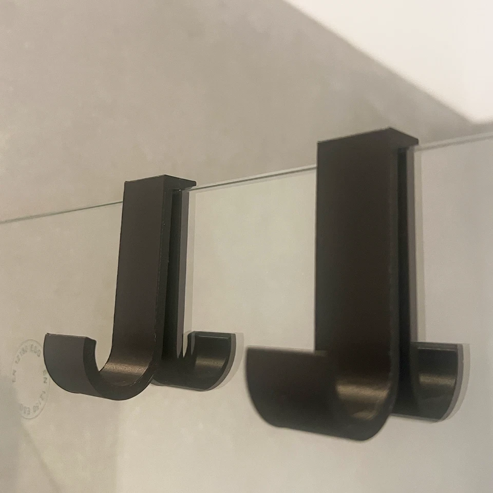 4x Doppel Handtuchhaken Dusche – Duschkabine ohne Bohren Handtuchhalter Haken - Bild 2 von 3