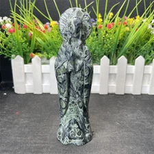 0.6LB 5.9" Natural Kambaba Jasper Mary Quartz Crystal Reiki Energy Angel Heal