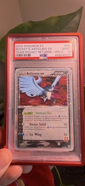 2004 Pokemon EX Team Rocket Returns Rocket's Articuno ex Holo PSA 9 MINT #96