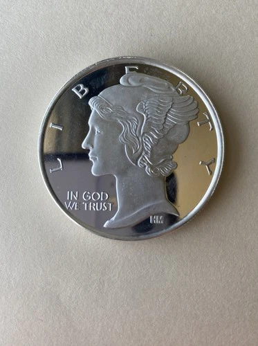 1 oz Winged Liberty Round .999 Pure Silver Bullion Mint - MILKED