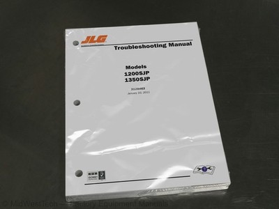 JLG 1200SJP, 1350SJP Boom Lift Troubleshooting Manual Repair Shop Book