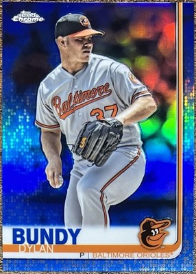 Dylan Bundy 2019 Topps Chrome Blue Refractor #062/150 Orioles #5