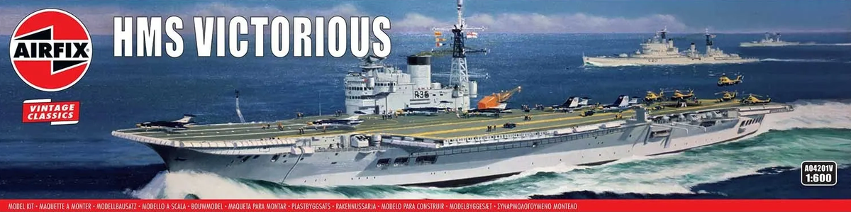 AIRFIX Models 4201 1/600 HMS Victorious British Aircraft Carrier