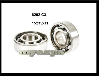 2x Kugellager 6202 C3 Lager 15x35x11 Bremstrommel PK 50 80 125 S XL XL2, E-Start