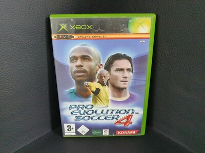 Xbox Pro Evolution Soccer 4   Zustand Gut   Ink. Anleitung   Komplett   CIB  