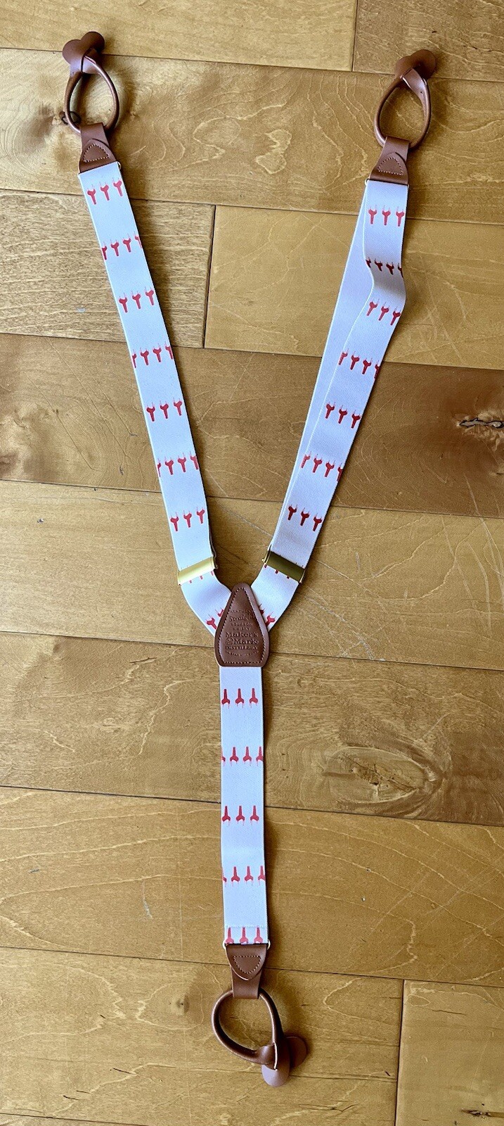 Maker’s Mark Bourbon Kentucky Derby Adjustable Suspenders Brand New
