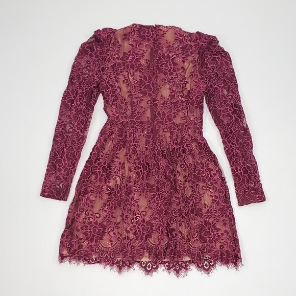 $305 Michael Kors Floral Lace Scalloped Shift Mini Dress Sz 8 | eBay