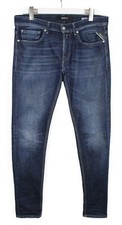 Replay Willbi Regular Slim Fit M1008 Jeans Homme W31/L34 Whiskers Denim Foncé