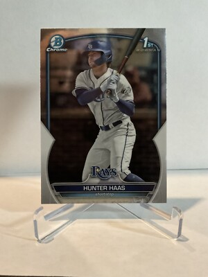 2023 1st Bowman Draft #BD-160 Hunter Haas Tampa Bay Rays Baseball Card ...