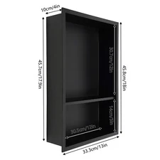 2-Tiers Shower Niche Stainless Steel Shower Niche Black Recessed Shower Niche?