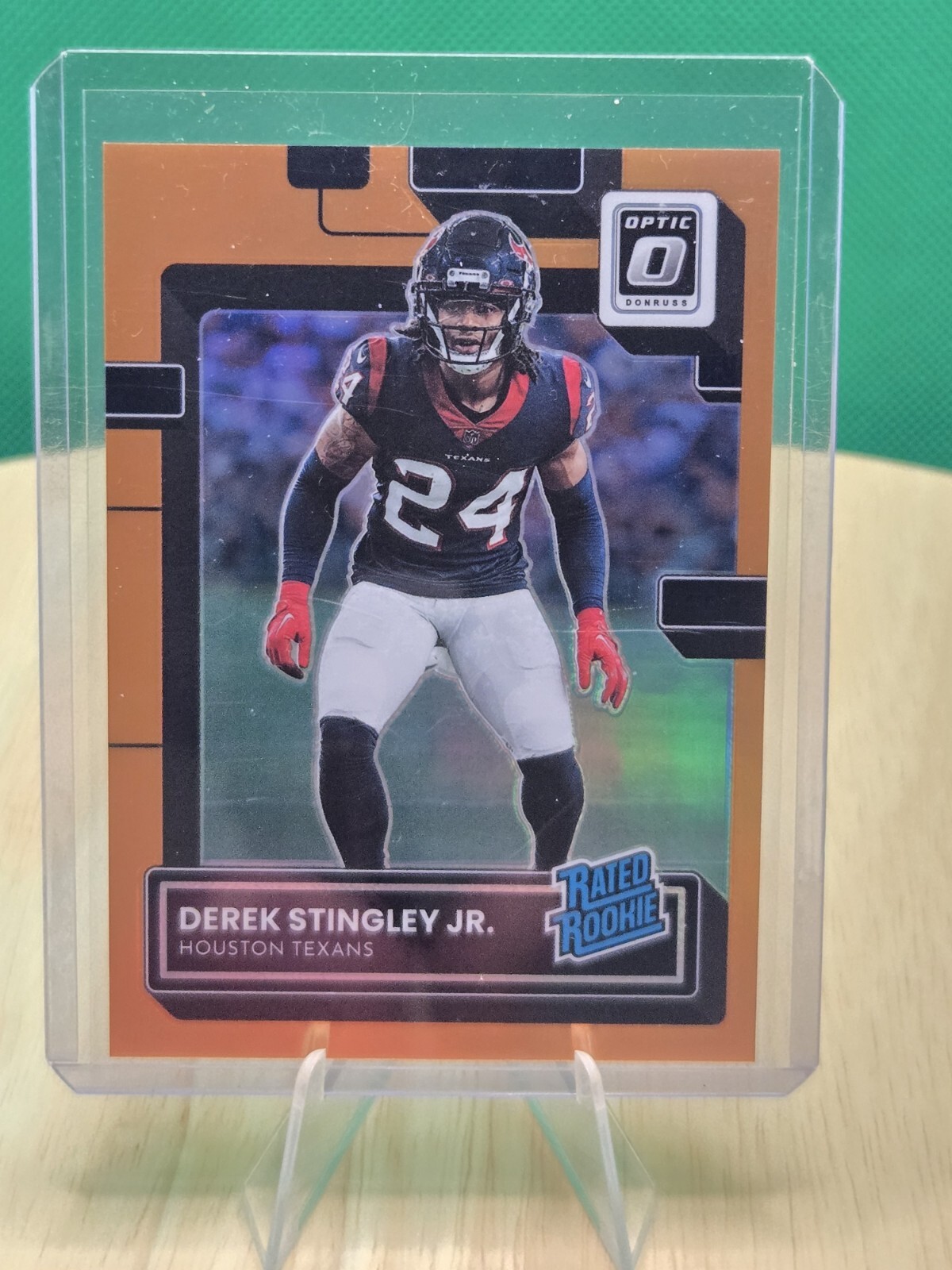 2022 Optic Football Derek Stingley Jr #244 Rated Rookie Orange /199 Texans 🔥🏈