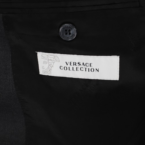 Versace Collection Sport Coat Mens 42 Wool Blend Single Breasted Two Button gray - Picture 12 of 14