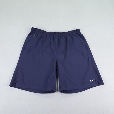 Nike Shorts Mens Large Blue Court Tennis Athletic Workout Gym Running  Jogging