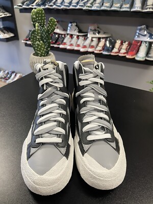 Nike Blazer Mid Sacai Black Grey - BV0072-002 - Size 8.5 | eBay