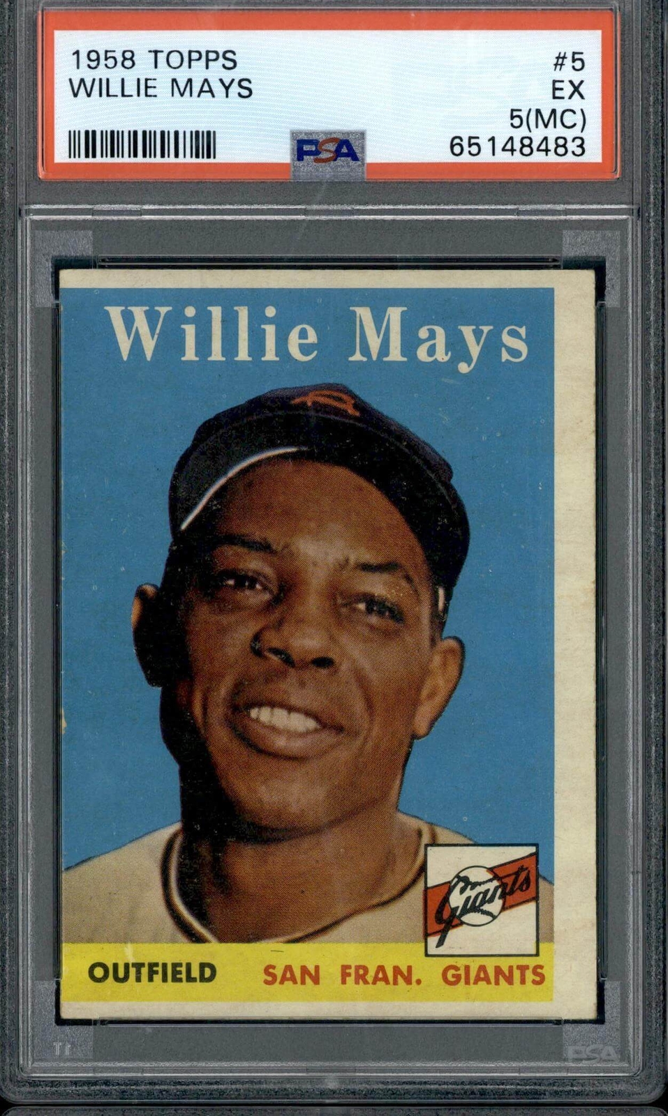 1958 Topps #5 Willie Mays - PSA 5