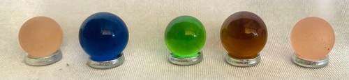 40 Toy Colour Glass Marbles translucent and transparent - Picture 7 of 9