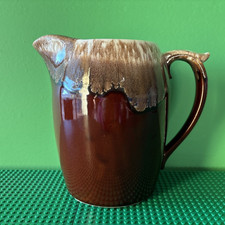 VINTAGE MCCOY BROWN DRIP PITCHER MADE IN USA 7007