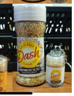 Dash Everything But The Salt Fully Functioning Seasoning Keychain