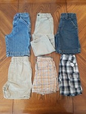 Lot of 6 Boys Shorts Pants 4/5 Peanut  Ellie Bugle Jeans Faded Glory Arizona