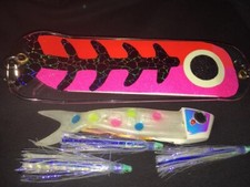 High Percentage Trolling Bait/Meat Rig/ Bite My Herring Strip/ 10”Fish Flasher