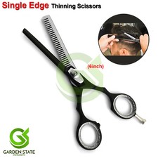Professional Size 6'' Barber Thinning Scissors Single Edge Sharp Razor Shears