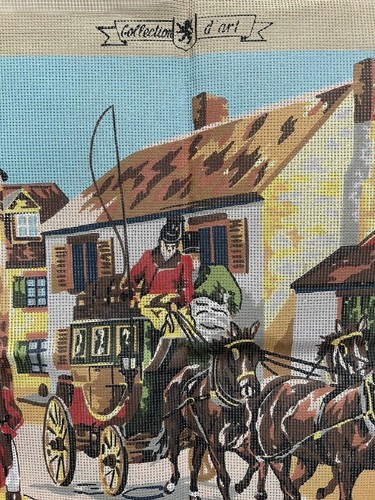 Needlepoint Cotton Canvas 20” x 44” Collection D’ Art Canvas Only - Picture 10 of 12