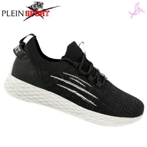 Sneakers Plein Sport SIPS1515 Man's Black 139782 Shoes Original Outlet - Picture 1 of 2