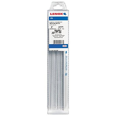 #ad LENOX Metal Cutting Recip Blade Power Blast Tech Bi Metal 8 in 18 TPI 25 PK $66.49