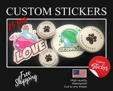 Custom logo stickers  - bulk custom stickers labels  - waterproof sticker