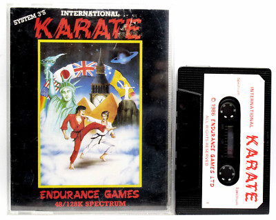 INTERNATIONAL KARATE ENDURANCE GAMES ZX SPECTRUM GIOCO USATO PAL