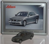 Schuco Modell 1:87 Bmw 525I Dunkelgrau Schild Emaille