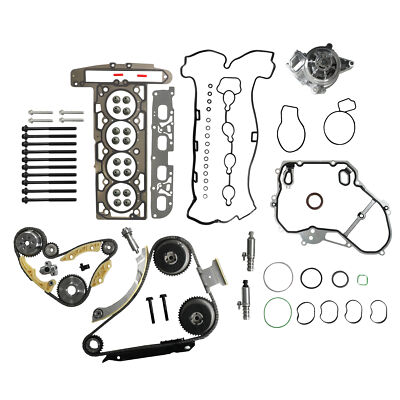 #ad Fits Chevy GM Terrain VVT Timing Chain Head Gasket Bolts kit w Water Pump 2.4L $188.99