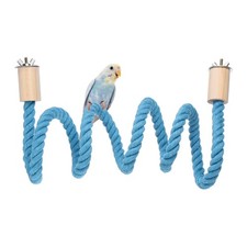 Bird Rope Perch Swing Bird Stand Rope Perch 47 Inch Blue