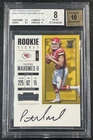 PATRICK PAT MAHOMES II BGS 8 2017 PANINI CONTENDERS #303 ROOKIE TICKET AUTO RC