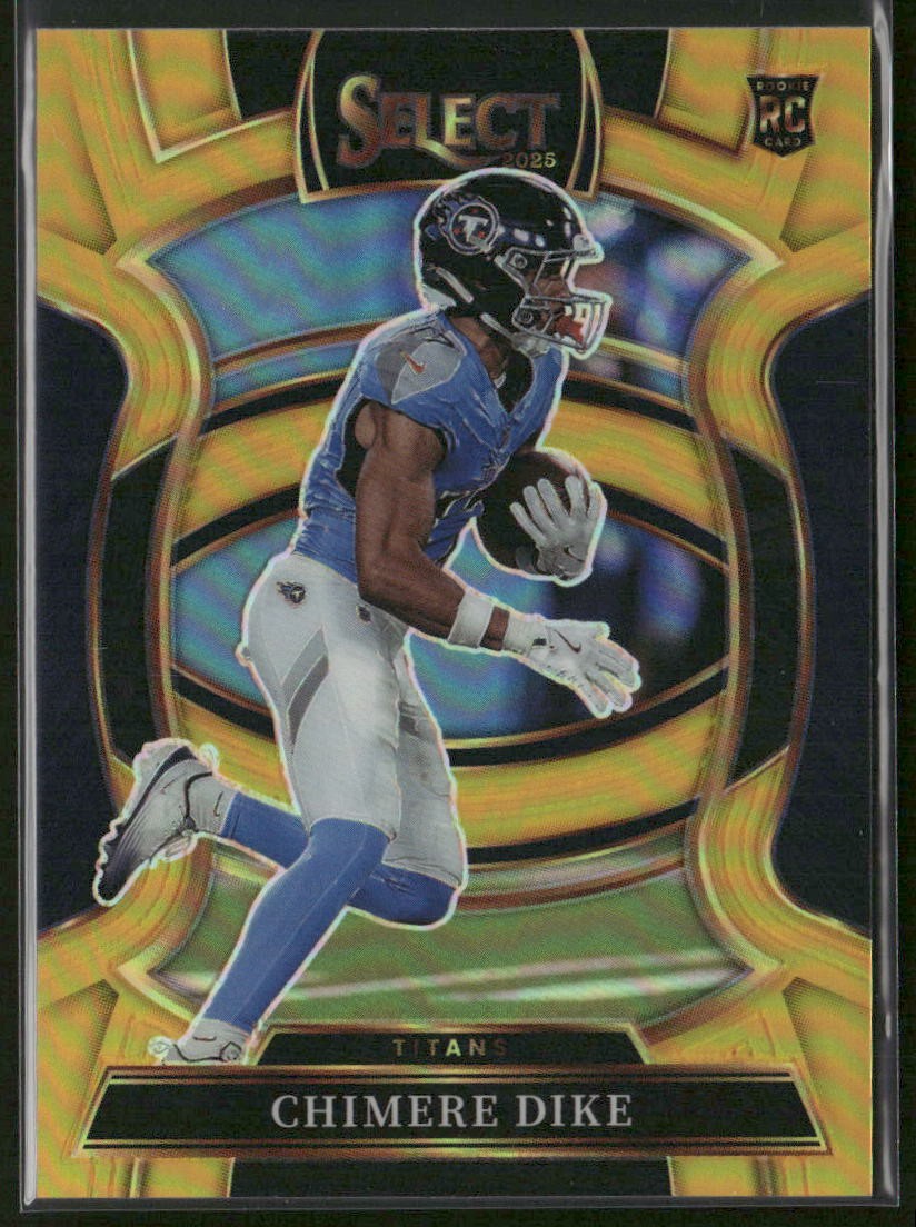 2025 Panini Select #27 Chimere Dike Gold Prizm #/10