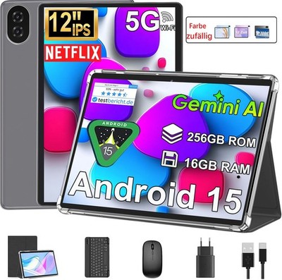 2025 Neu Tablet 12/10 Zoll Android15 Tablet Octa-core 8000mAh 2K IPS Bluetooth