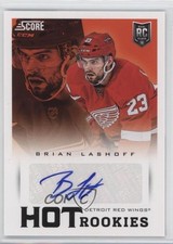 2013-14 Score Hot Rookies Signatures Brian Lashoff #635 Auto t3w
