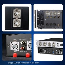 3Pin Male To D Style 3Pin Female Chassis Mount Cable For Auditory Systems