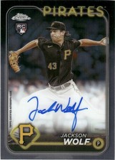 Jackson Wolf Auto 2024 Topps Chrome RC #RA-JWO Pittsburgh Pirates