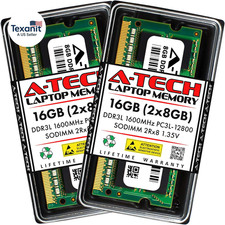 16GB 2X8Gb DDR3/DDR3L 1600Mhz PC3L-12800 PC3-12800 CL11 SODIMM 2Rx8 1.35V 20