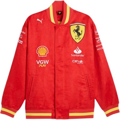 PUMA Ferrari Collection Waterproof Fashion Logo Long Sleeve Jacket