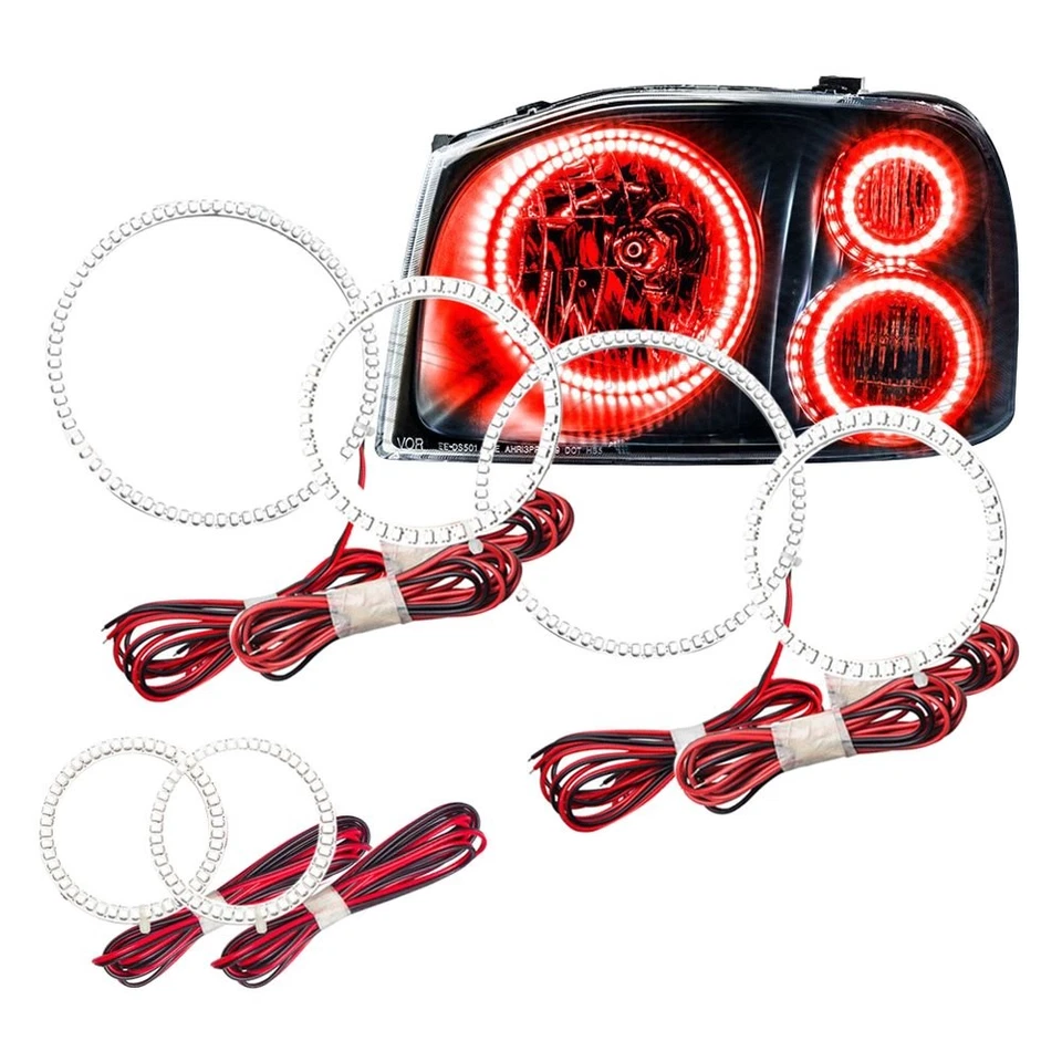 For Nissan Frontier 2001-2004 ORACLE LED Halo Light Kit - Triple 3564-003 Red Foto 2 de 4