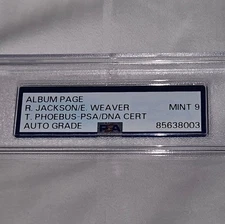 Album Page autographs Reggie Jackson/Earl Weaver & Tom Phoebus PSA 9 Mint 1970s