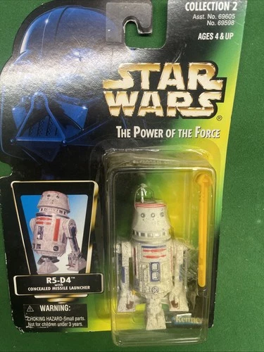 Kenner Star Wars Power of the force R5 d4 with Warning Sticker  Action Figure