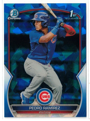 2023 1st Bowman SAPPHIRE Edition RC Pedro Ramirez #BCP-2! Chicago Cubs! Rookie!