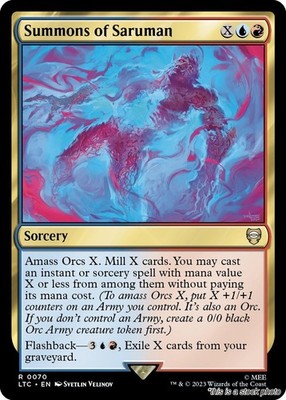 Summons of Saruman MTG Commander: The Lord of the Rings: Tales of Middle-eart...